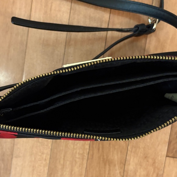 Kate Spade Red and Black Floral Crossbody Bag - Picture 5 of 5